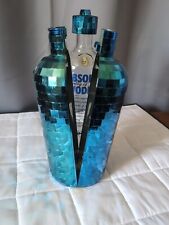 Disco Ball Bottle~ABSOLUT VODKA Limited Edition Blue   Holder Cover & Bottle picture