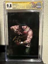 Shang-Chi 1 Lee 1:100 VIRGIN CGC 9.8 Simu Liu Signature ENGLISH And CHINESE GOLD picture