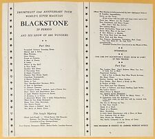 Harry Blackstone Program from Rajah Theatre, 1946, Magician, Magic, Pennsylvania picture