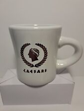 Vintage Caesars Casino Mug Cup Thick Ceramic Heavy Print on Both Sides Nice picture