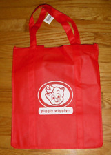 PIGGLY WIGGLY TOTE BAG GROCERY / SHOPPING BAG Reusable Red with logo (New) picture