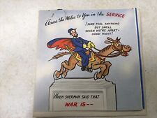 WW2 Across the Miles to You in the Service Greeting Card NOS picture