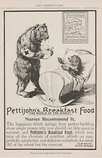 1899 ad ~ Pettijohn's Breakfast Food MAMA BEAR NURSING BABY BEAR picture