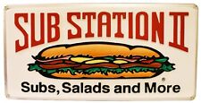 VTG Sub Station 2 Light Up Restaurant Sign Signtronix ISLED-4 Retail Display HTF picture