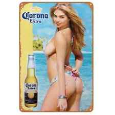 Corona Extra Beer Bikini Model Vintage Novelty Metal Sign 8