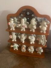 Retired 2000 Lenox 12 Months of Snowmen Figurines with Shelf picture