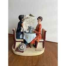VTG Norman Rockwell Breakfast Conversation Danbury Mint Hand Crafted Figurine picture