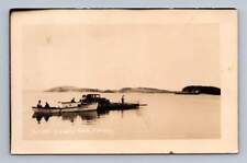 Campobello Island Car Ferry RPPC Antique LUBEC Maine Photo Postcard ~1930s picture