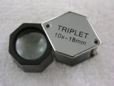 Loupe Jewelers magnifying lens 10x18MM  triplet 10 x magnify   picture