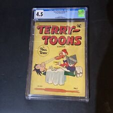 Terry Toons #1 - Paul Terry Hypnosis Cover - Scarce 4.5 CGC 1952 picture