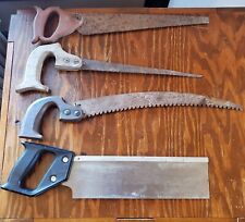 Lot of 4 Handsaws At Least Two Are Vintage One Appears To Be Modern.  Nice Lot picture