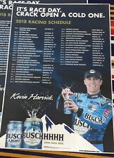 Kevin Harvick 2018 Anheuser Busch Ad Race day Schedule Sticker 6”x8 3/4” picture