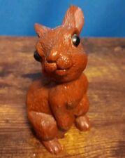 Little Brown RABBIT Figurine by Red Mill Vintage 1989 Chocolate Easter Bunny 4”H picture