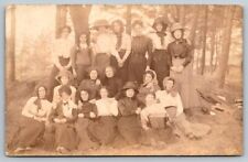 RPPC  Group Picture of Pretty Ladies Women   Postcard  c1910 picture