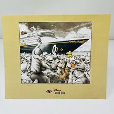 Disney Cruise Line Souvenir Photo Picture Frame Folder Sleeve Holds 5 x 7 Photo picture