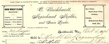 1894 BURKHARDT WISCONSIN C. BURKHARDT GRAIN DEALER BILLHEAD INVOICE Z645 picture