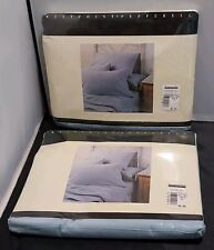 Westpoint Pepperell~Twin Flat Sheet~Lot of (2)~180 Thread Count~Blue~Percale~NOS picture