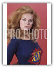 1971 Sexy Blond Babe Julie Ege Hammer Glamour Rare Purple Dress Publicity Photo picture