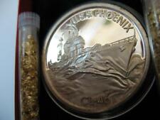 1+.OZ.999 SILVER COIN WWII DEC 7 1941 PEARL HARBOR USS PHOENIX + GOLD picture