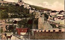 Gibraltar Land Port Gate Postcard V.B. Cumbo Divided Back Antique Vintage Town picture