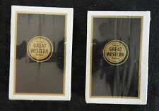 (2) 1940's CHICAGO GREAT WESTERN RAILWAY PLAYING CARDS NEAR MINT AND SEALED  picture