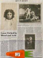 GOYA SELF PORTAIT & THERE IS NO HELP 1810 THE WALL STREET JOURNAL 2 ARTICLES WSJ picture