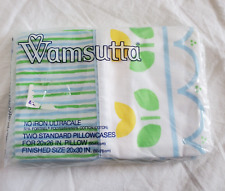 A pair of Wamsutta standard pillowcases No iron ultracale Made in US- NOS picture