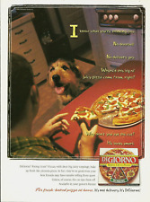 1998 Digiorno Pizza Rising Crust Dog vintage Print AD 90's Food Advertisement picture