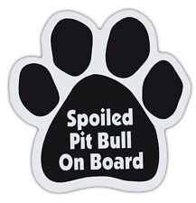 Dog Paw Shaped Magnets: SPOILED PIT BULL ON BOARD (PITBULL) | Dogs, Gifts picture