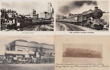 RAILWAY LOCS UK GREAT BRITAIN 12 Vintage Postcards Pre-1940 (L3885) picture