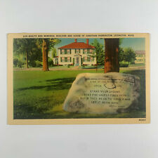 Postcard Massachusetts Lexington MA Janathan Harrington 1941 Posted Linen  picture