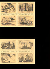 TOURISM YEAR OF THE AMERICAS ’72 Set Of All 5 Postcards picture