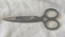 KRUSIUS BROS GERMANY  Vintage Buttonhole Scissors With Wheel Adjuster picture