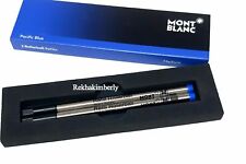 MontBlanc Rollerball Refills MEDIUM Pacific Blue 2pcs/Box Germany 105159 picture