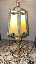 Early 1900's Antique Cast Metal Decorative Lamp - Still Works picture