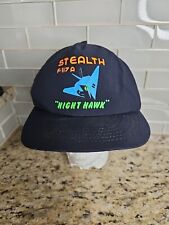 Vintage Lockheed Nighthawk F 117 A First Stealth Fighter Snapback Hat Cap Vtg picture