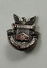 Vintage Treasury Department 15 Year Service Award Pin picture