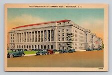 Postcard Department of Commerce Washington DC, Vintage Linen M7 picture