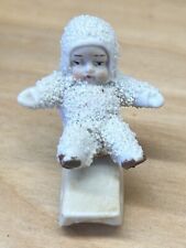 Vintage, Hertwig Snow Baby On Sled, Made In Germany picture