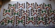 7410   30 antique 1830-50's quilt blocks, beautiful madder prints, Flying Geese picture