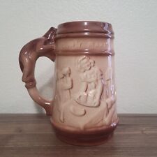 Vintage 60s Don't Make A Monkey Of Yoursellf Ceramic Beer Mug Stein picture