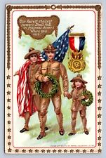 K2/ Patriotic Postcard c1910 G.A.R. Decoration Day Civil War Soldiers 481 picture