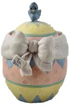 Avon Precious Moments Enesco Hatched with Love Chick Bird Easter Egg Trinket Box picture