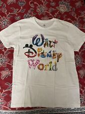 Walt Disney World Mens White T Shirt Large Colorful Animated Character Letters picture