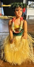 Vintage K C Hawaii Dashboard Hula Girl Grass Skirt Bobble picture