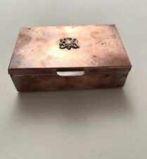VTG Recuerdo Chile Copper Cigarette Box Republica de Chile 5” X 3” picture