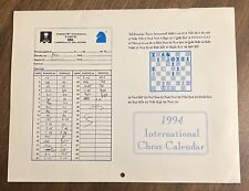 Vintage RARE 1994 International Chess Calendar Torneo Interzonal picture