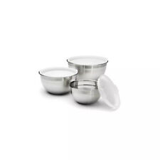 Cuisinart Set of 3 Stainless Steel Mixing Bowls with Lids PR picture
