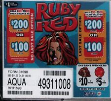 Hard Card Pull Tickets - 3 Pack Ruby Red picture