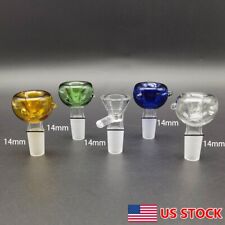 5Pcs/Set 14mm Male Glass Bong Head Piece Mixed for Hookah Smoking Water Pipe US. picture